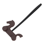 Hermes Bag Charm Cheval Roulette Ebene Tail Black Epsom