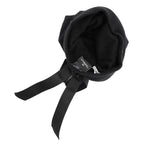 Chanel Knit Hat Ribbon CC Logo Cashmere Hat Black — view 4