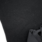 Chanel Knit Hat Ribbon CC Logo Cashmere Hat Black — view 5