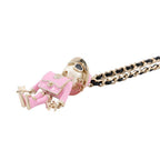Chanel Necklace CC Logo Gabrielle Faux Pearl Leather Metal — view 2