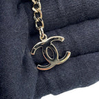 Chanel Necklace CC Logo Gabrielle Faux Pearl Leather Metal — view 6