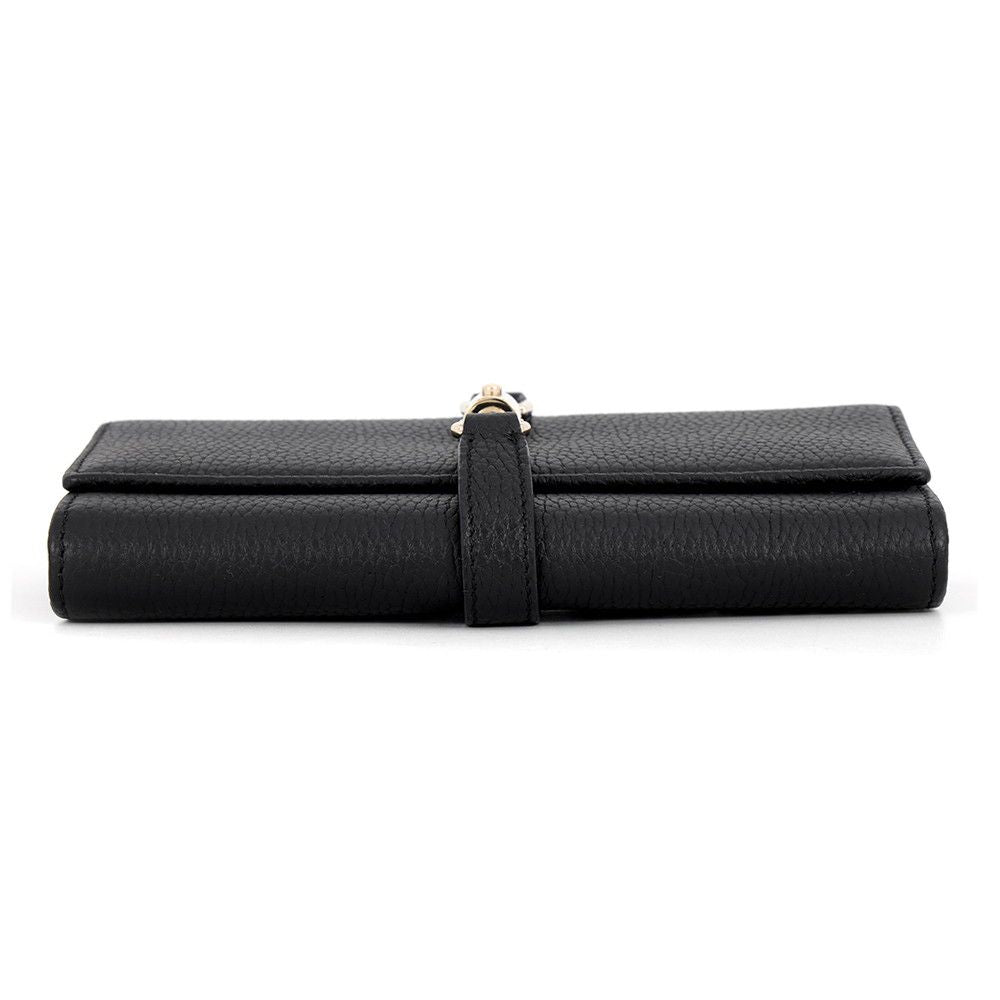 Gucci Chain Wallet Jackie 1961 Leather Black Shoulder Bag — view 3