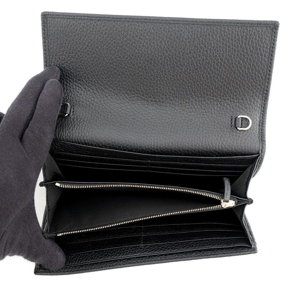 Gucci Chain Wallet Jackie 1961 Leather Black Shoulder Bag — view 6
