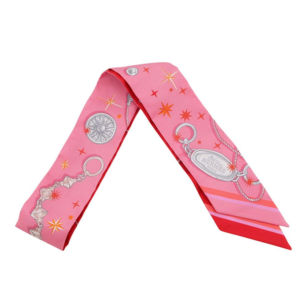 Hermes Scarf Twilly C'est la Fete Silk Twill