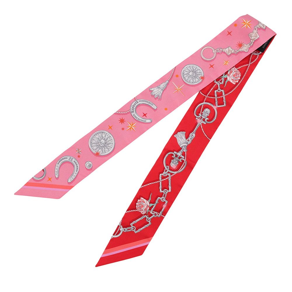Hermes Scarf Twilly C'est la Fete Silk Twill — view 2