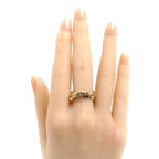 Celine 18k Pink Gold Ring Diamond — view 6