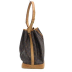 Louis Vuitton Monogram Noe Shoulder Bag Brown — view 3