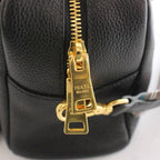 Prada Vitello Phenix Phoenix Leather 2-Way Handbag Shoulder Logo Black — view 7