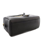 Prada Vitello Phenix Phoenix Leather 2-Way Handbag Shoulder Logo Black — view 6