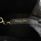 Dior Toujours Bag Medium Hand Macro Cannage CD Lock Calfskin Leather Logo Charm — view 4