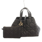 Dior Toujours Bag Medium Hand Macro Cannage CD Lock Calfskin Leather Logo Charm