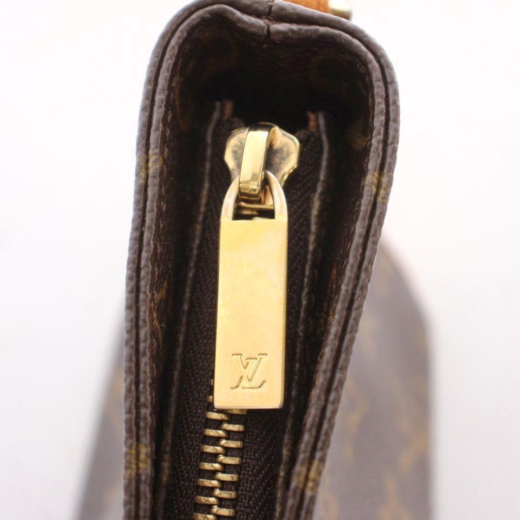 Louis Vuitton Monogram Trotteur Shoulder Bag Canvas Leather Logo Brown — view 8
