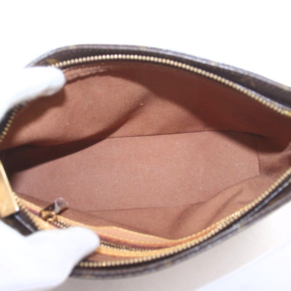 Louis Vuitton Monogram Trotteur Shoulder Bag Canvas Leather Logo Brown — view 5