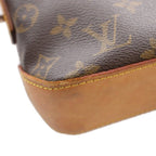 Louis Vuitton Monogram Trotteur Shoulder Bag Canvas Leather Logo Brown — view 7