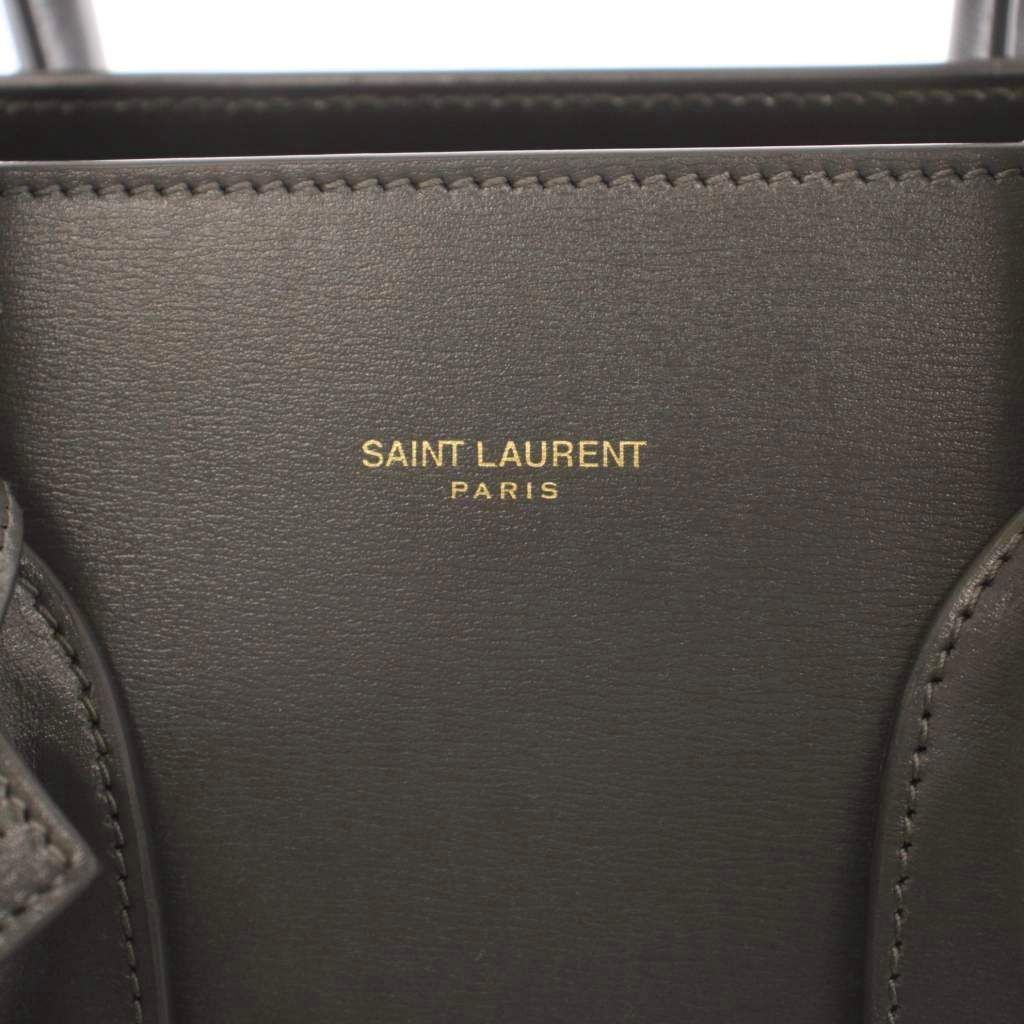 Saint Laurent Paris Sac de Jour 2-Way Hand Shoulder Bag Leather Logo Solid Dark — view 4