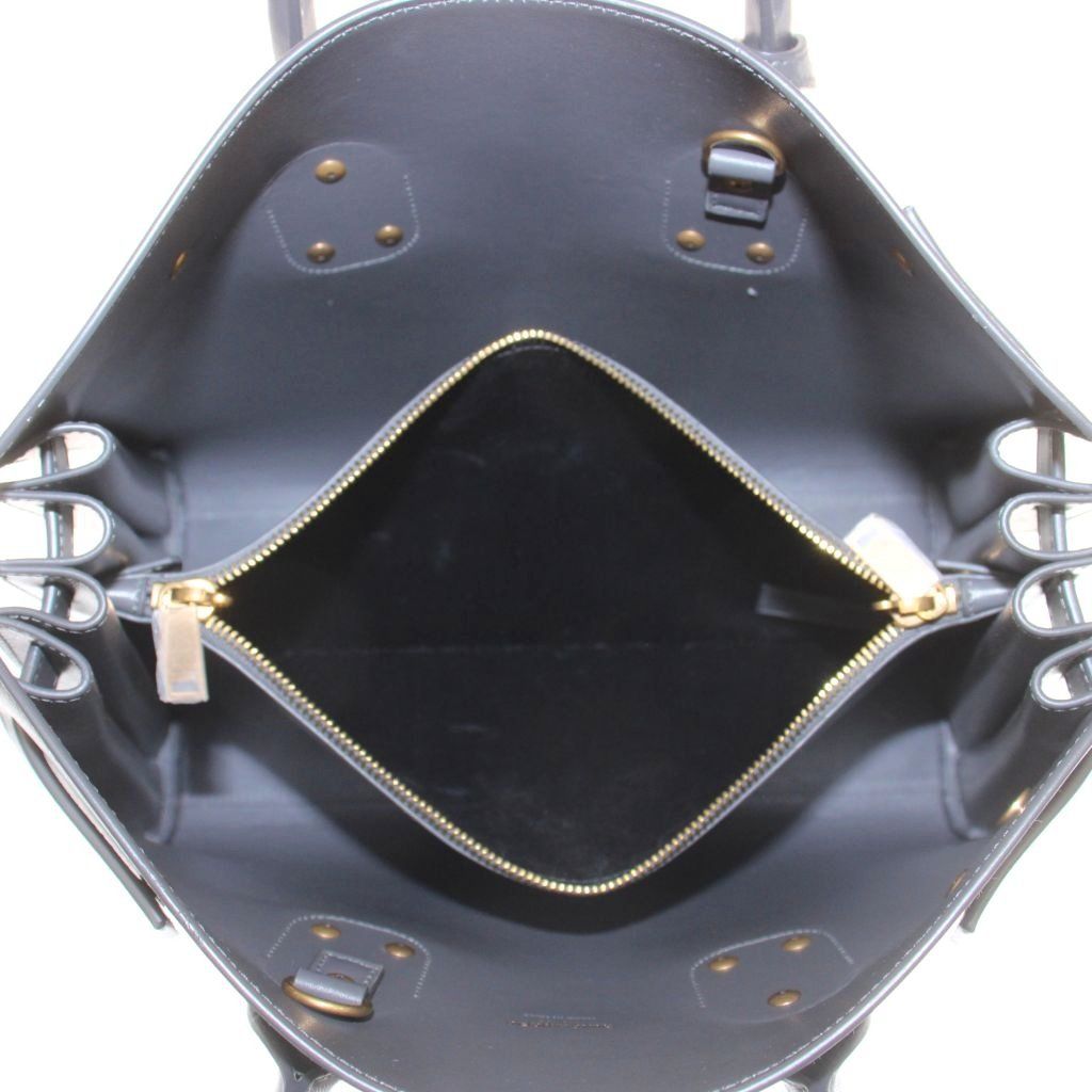 Saint Laurent Paris Sac de Jour 2-Way Hand Shoulder Bag Leather Logo Solid Dark — view 5