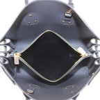 Saint Laurent Paris Sac de Jour 2-Way Hand Shoulder Bag Leather Logo Solid Dark — view 5