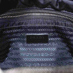 Prada Small Padded Re-Nylon Tote Bag 2-Way Hand Shoulder Nylon Triangle Plate — view 4