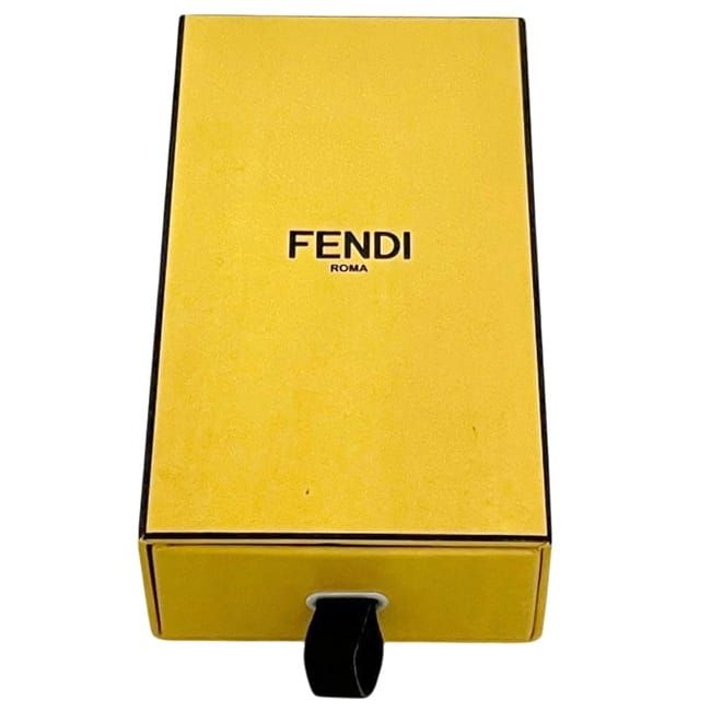 Fendi Ribbon Scarf Rappy TU Silk Pink FF Logo — view 6