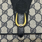 Gucci Clutch Vintage GG Supreme Leather Navy — view 8