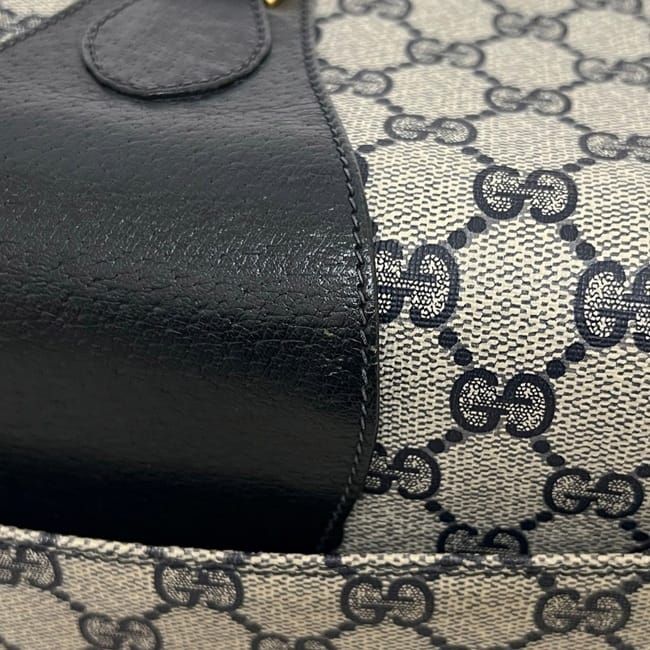 Gucci Clutch Vintage GG Supreme Leather Navy — view 7