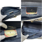 Gucci Clutch Vintage GG Supreme Leather Navy — view 3