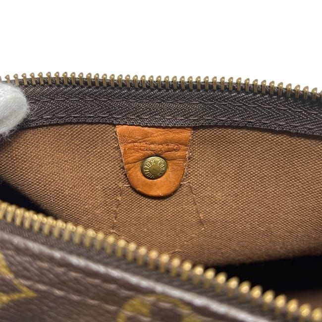 Louis Vuitton Mini Boston Bag Speedy 25 Monogram Canvas Vachetta Leather Brown — view 4