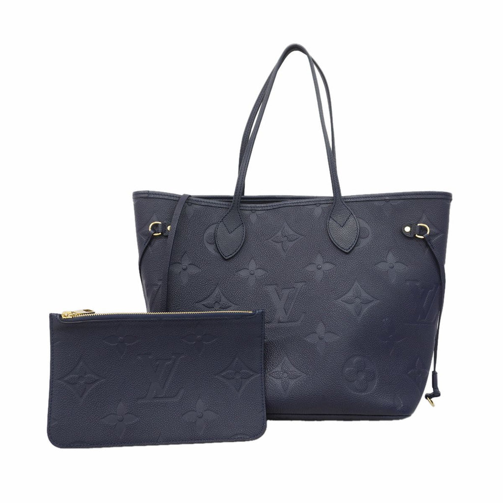 Louis Vuitton Tote Bag Monogram Empreinte Neverfull MM Navy