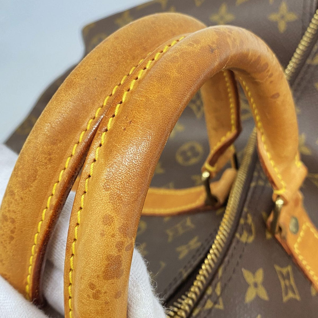 Louis Vuitton Boston Bag Monogram Keepall 55 Brown — view 7
