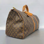 Louis Vuitton Boston Bag Monogram Keepall 55 Brown — view 2