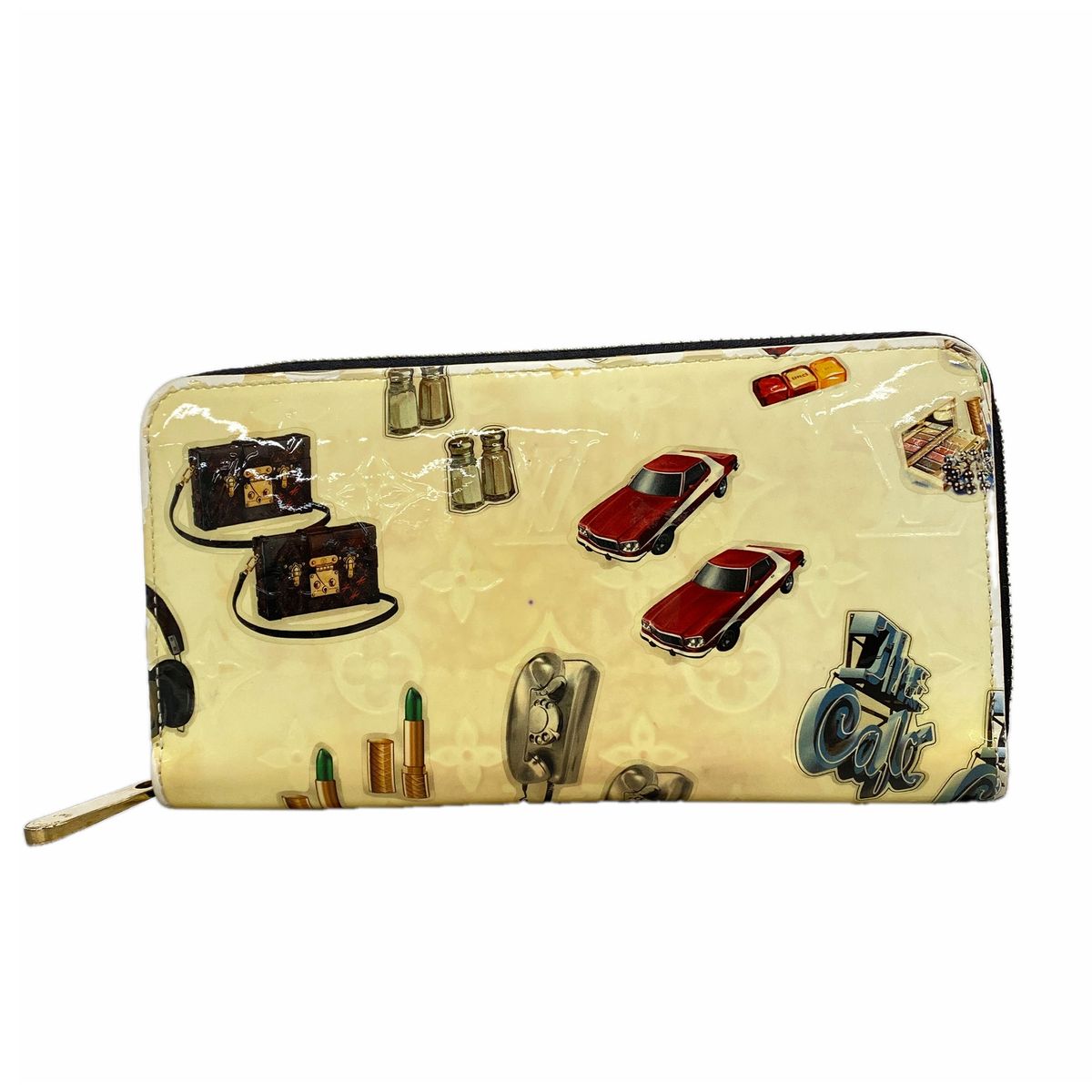 Louis Vuitton Wallet Nicolas Ghesquiere Zippy Beige Multicolor