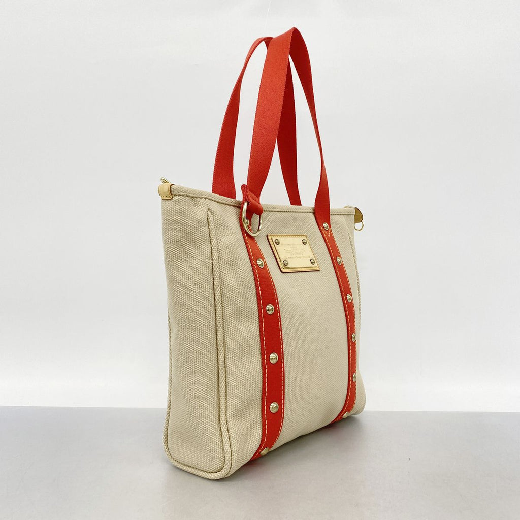 Louis Vuitton Tote Bag Antigua Cabas MM Beige — view 2