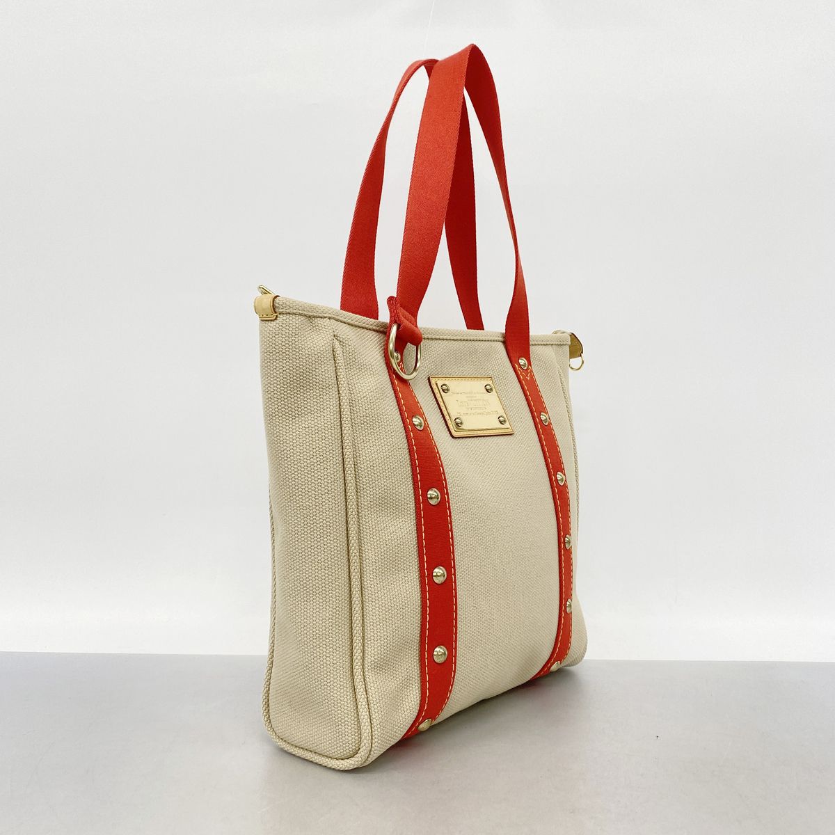 Louis Vuitton Tote Bag Antigua Cabas MM Beige — view 2