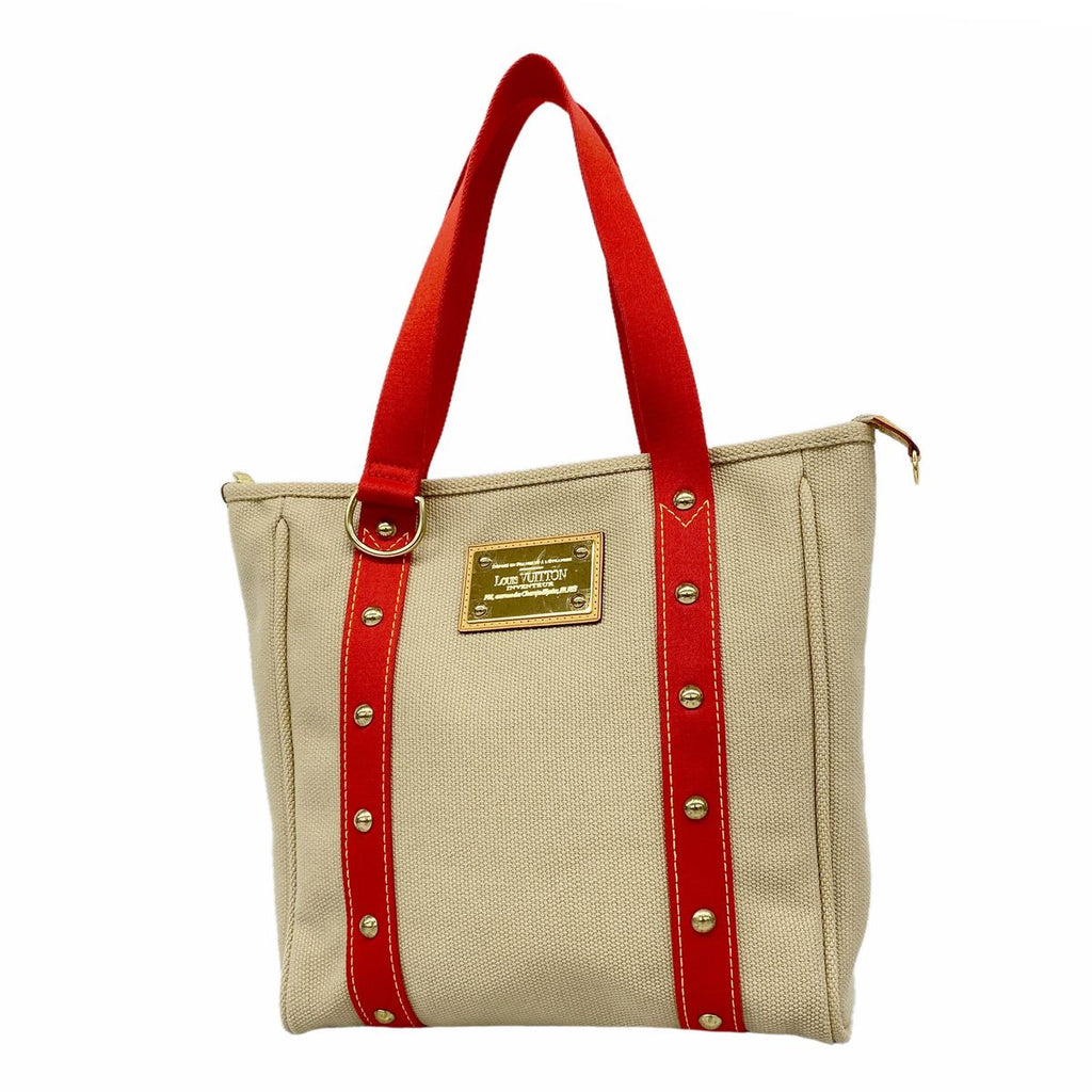 Louis Vuitton Tote Bag Antigua Cabas MM Beige