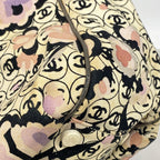 Chanel Tote Bag Camellia Canvas Gray Multicolor Silver — view 6