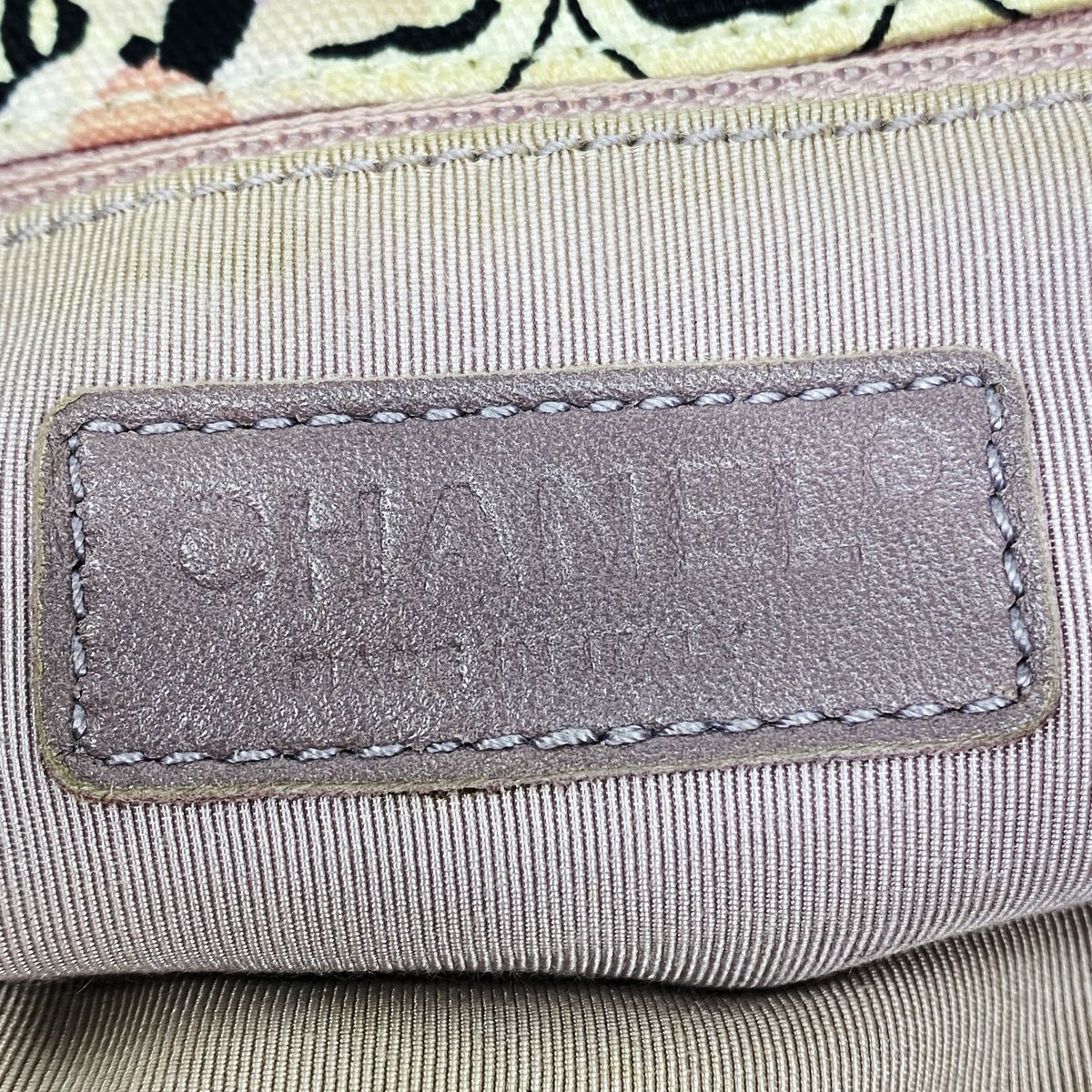 Chanel Tote Bag Camellia Canvas Gray Multicolor Silver — view 5