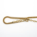 Dior Necklace Heart Motif Gold Plated Color Stone Red — view 6