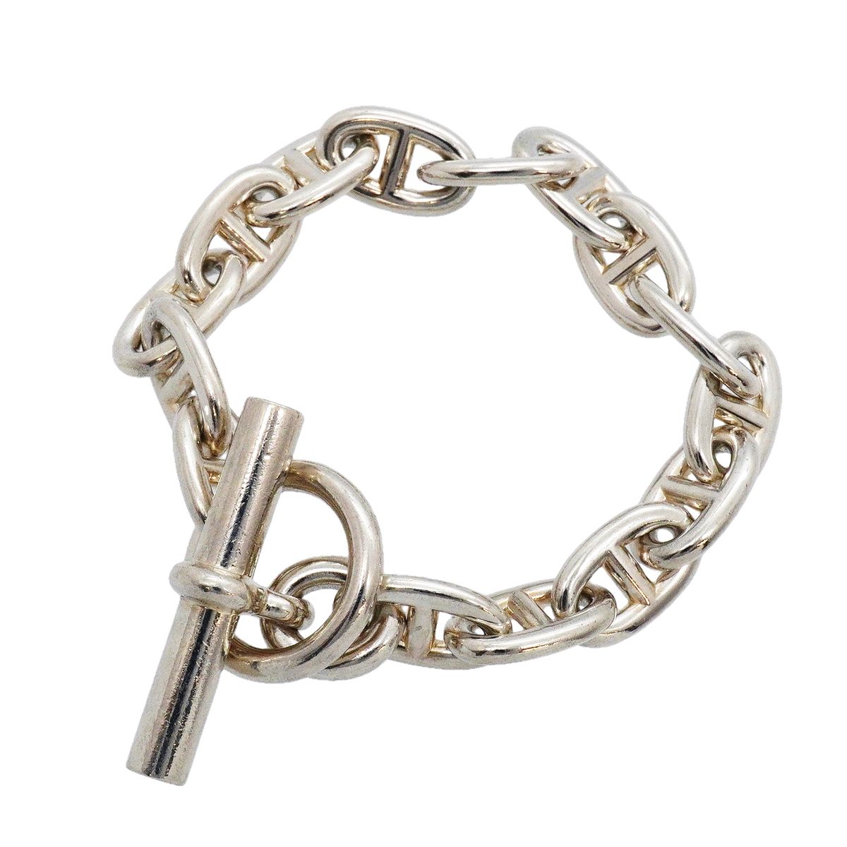 Hermes Bracelet Chaine D'ancre MM 15 Links 925 Sterling Silver