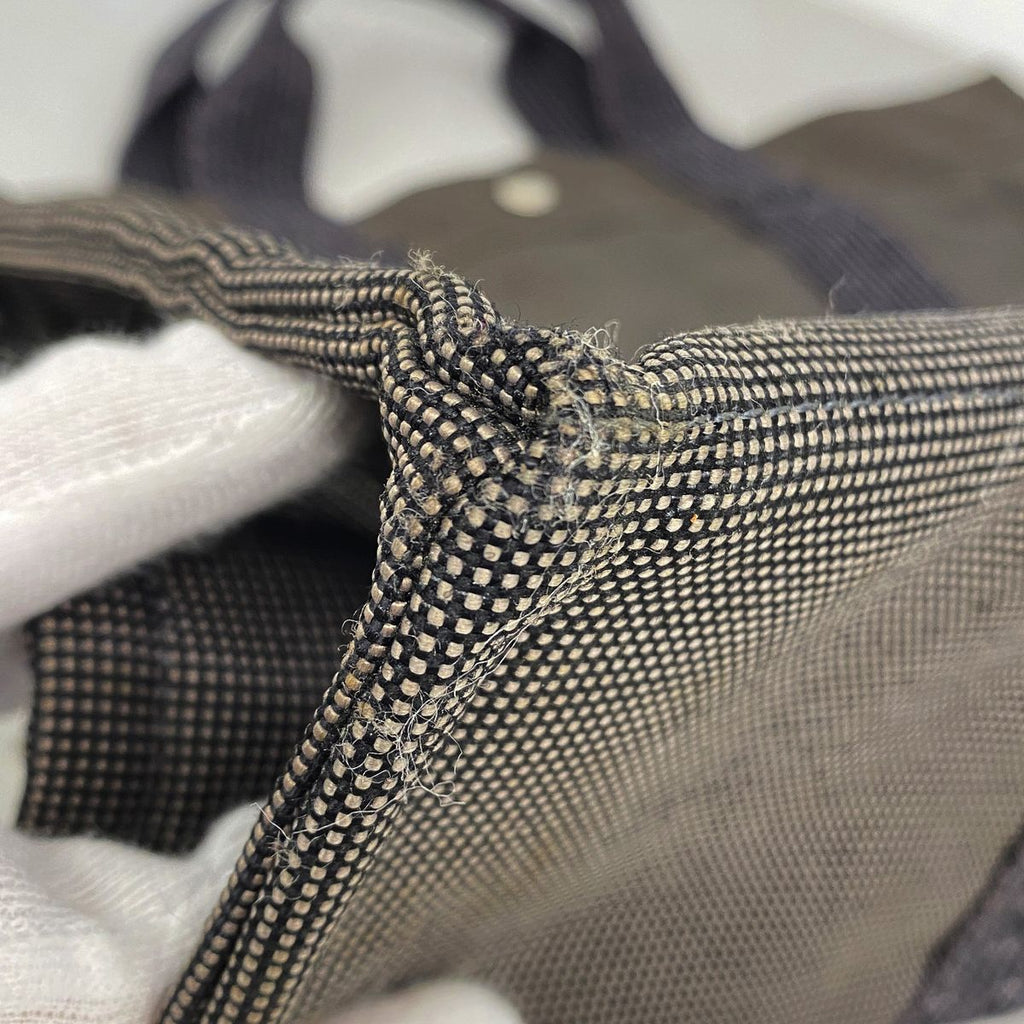 Hermes Tote Bag Herline MM Nylon Gray Silver — view 6
