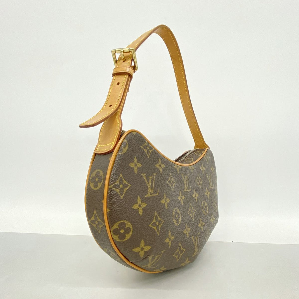Louis Vuitton Shoulder Bag Monogram Pochette Croissant Brown — view 2