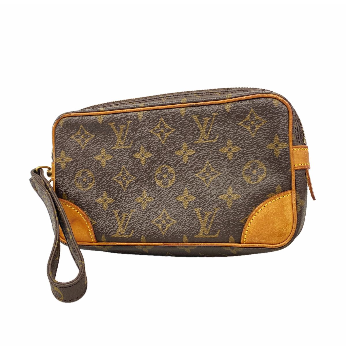 Louis Vuitton Clutch Monogram Marly Dragonne PM Brown