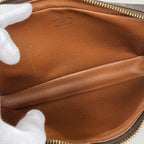 Louis Vuitton Clutch Monogram Marly Dragonne PM Brown — view 4
