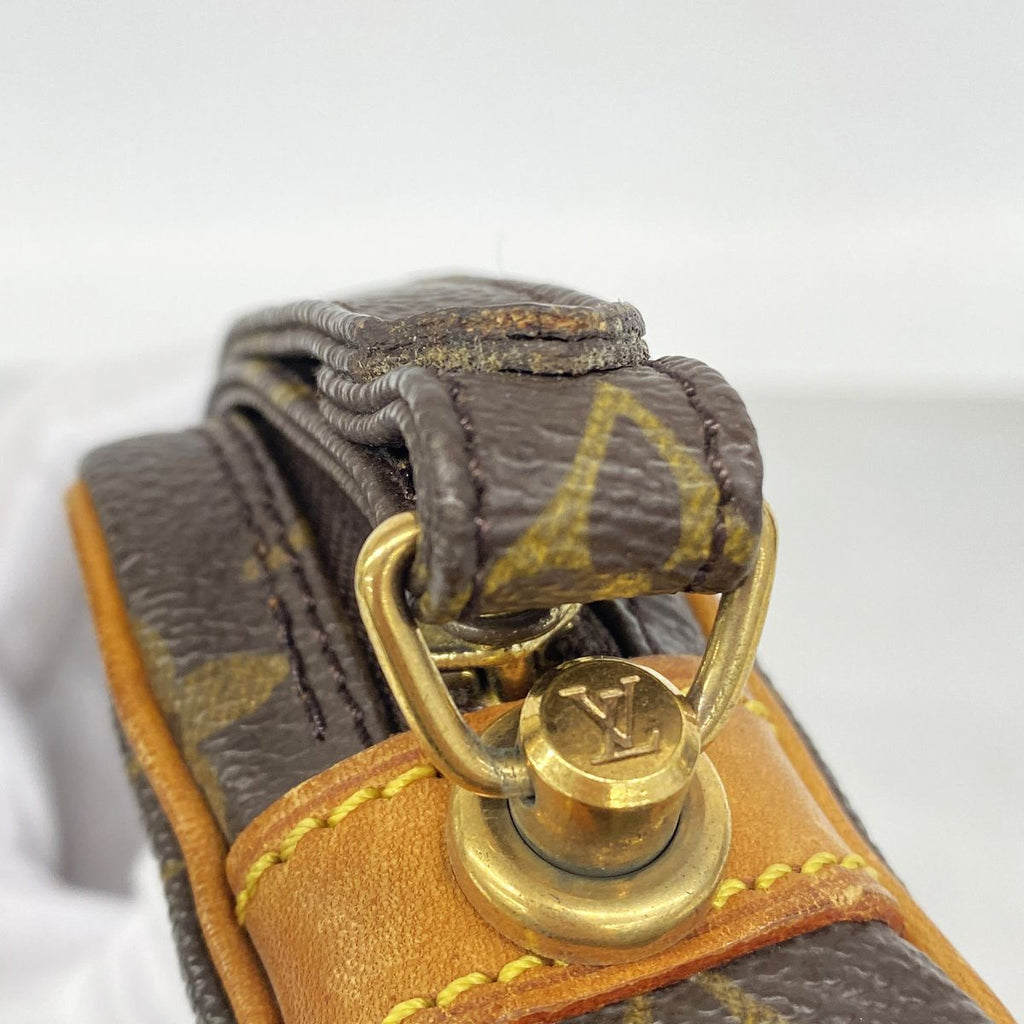 Louis Vuitton Clutch Monogram Marly Dragonne PM Brown — view 8
