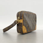 Louis Vuitton Clutch Monogram Marly Dragonne PM Brown — view 2