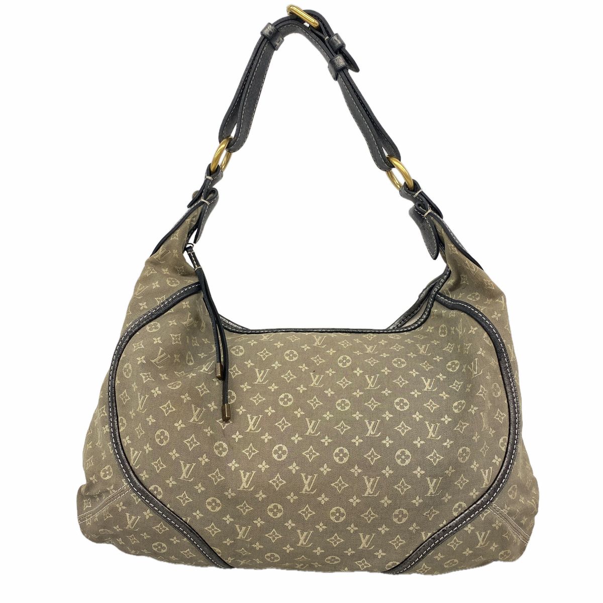 Louis Vuitton Shoulder Bag Monogram Mini Lin Manon MM Platine