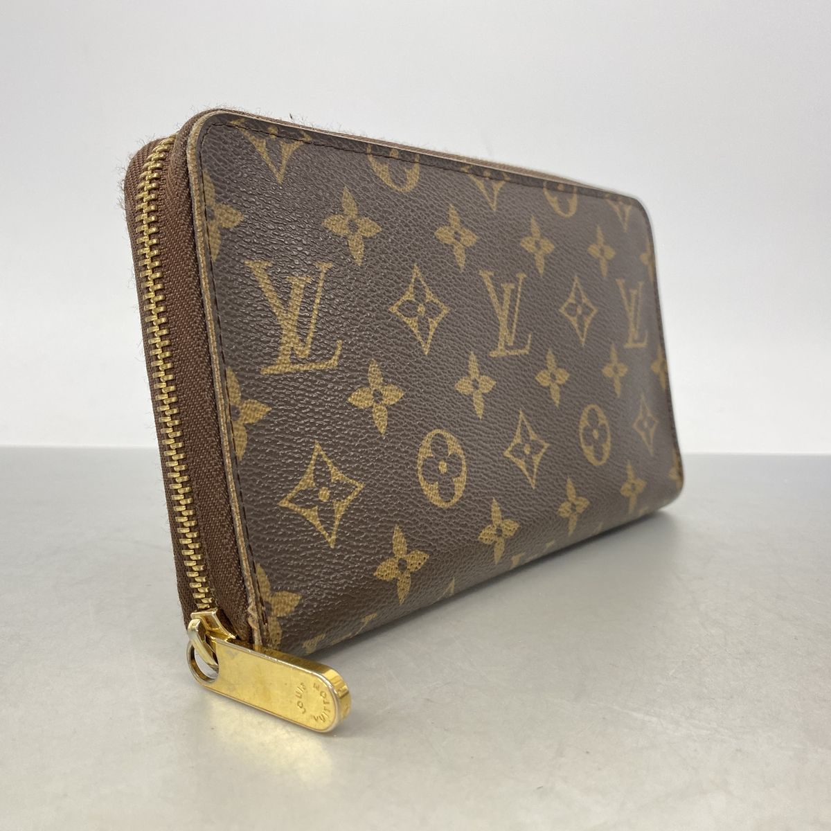 Louis Vuitton Wallet Monogram Zippy Organizer Brown — view 2