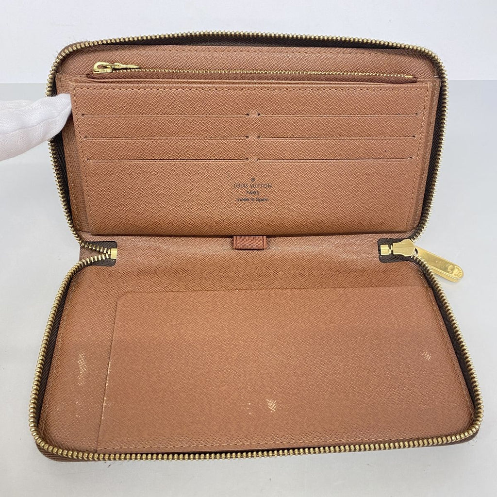 Louis Vuitton Wallet Monogram Zippy Organizer Brown — view 3