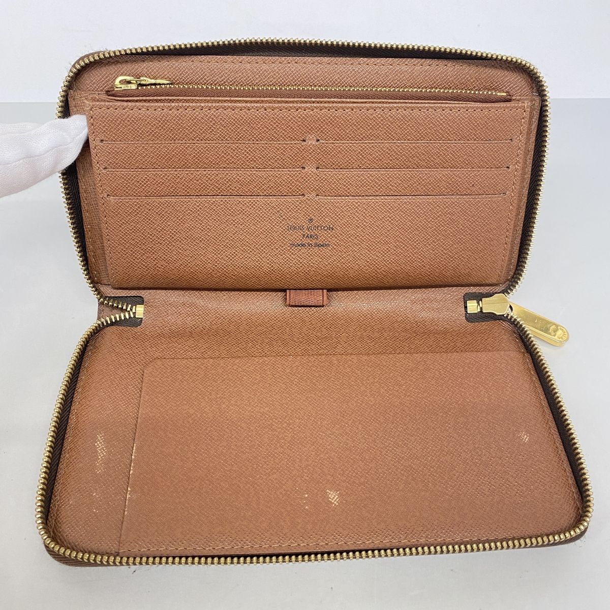 Louis Vuitton Wallet Monogram Zippy Organizer Brown — view 3
