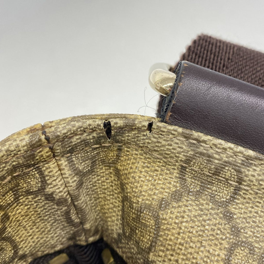 Gucci Shoulder Bag GG Supreme Brown Champagne Gold — view 6