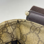 Gucci Shoulder Bag GG Supreme Brown Champagne Gold — view 6